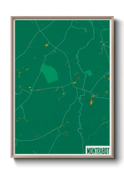 Une affiche de carte sur Montrabot