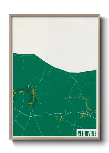 Une affiche de carte sur Réthoville