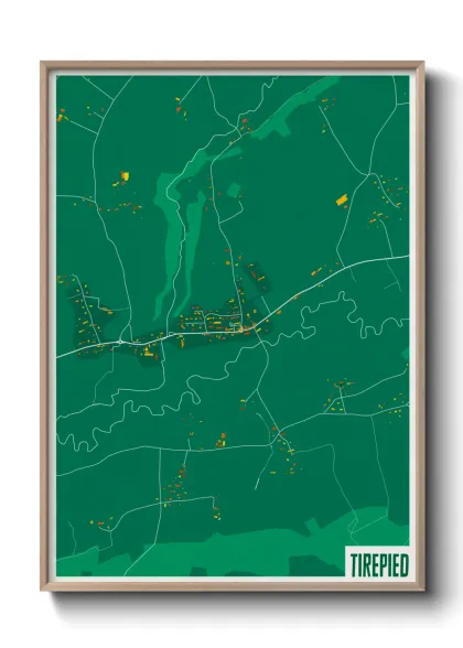 Une affiche de carte sur Tirepied