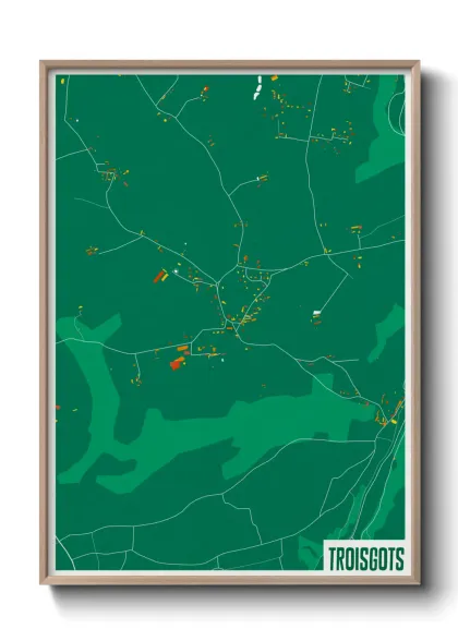 Une affiche de carte sur Troisgots