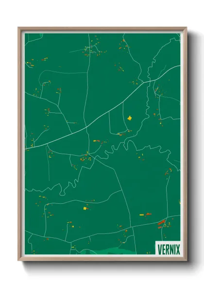 Une affiche de carte sur Vernix