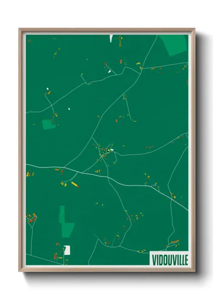 Une affiche de carte sur Vidouville