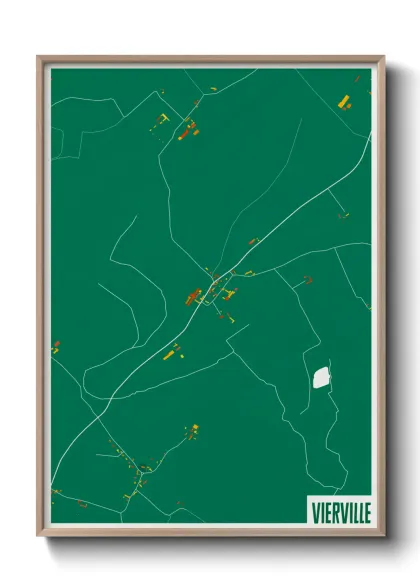 Une affiche de carte sur Vierville