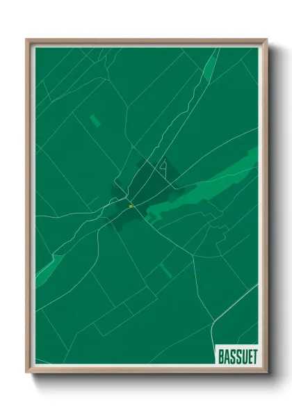 Une affiche de carte sur Bassuet