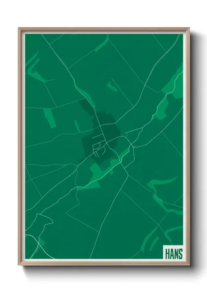 Une affiche de carte sur Hans