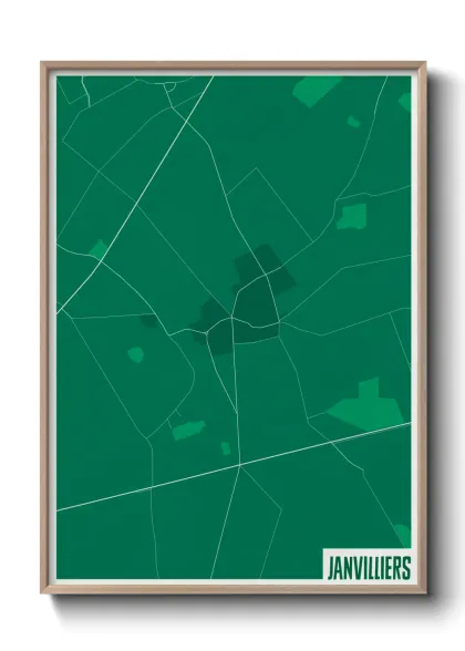 Une affiche de carte sur Janvilliers