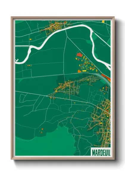 Une affiche de carte sur Mardeuil