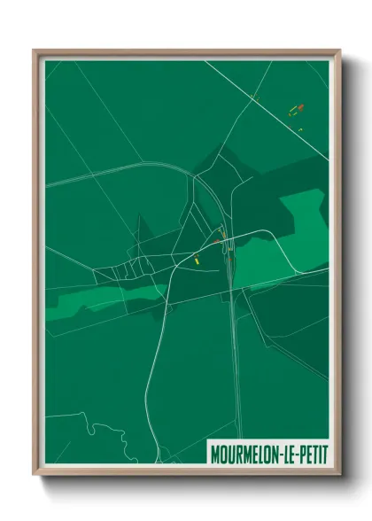 Une affiche de carte sur Mourmelon-le-Petit