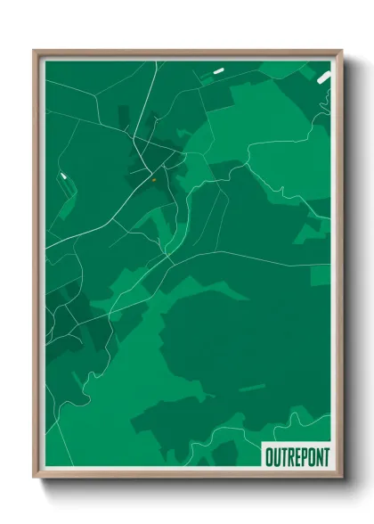 Une affiche de carte sur Outrepont
