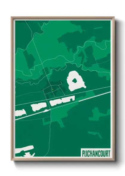 Une affiche de carte sur Plichancourt