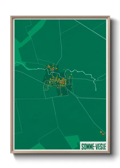 Une affiche de carte sur Somme-Vesle