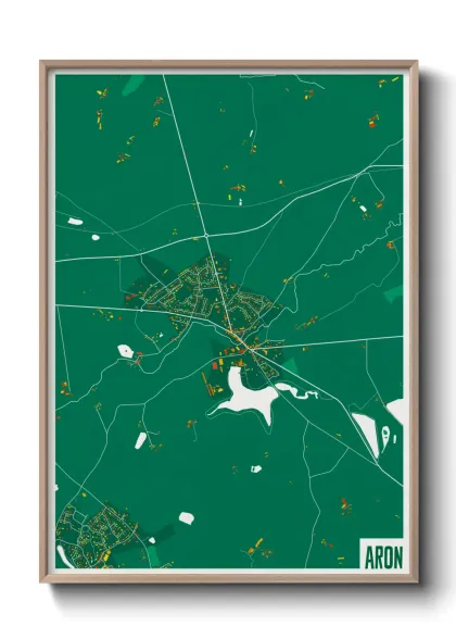 Une affiche de carte sur Aron
