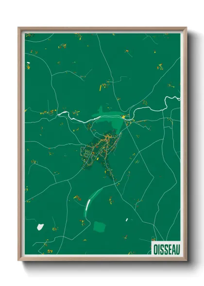 Une affiche de carte sur Oisseau