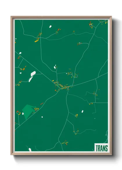 Une affiche de carte sur Trans