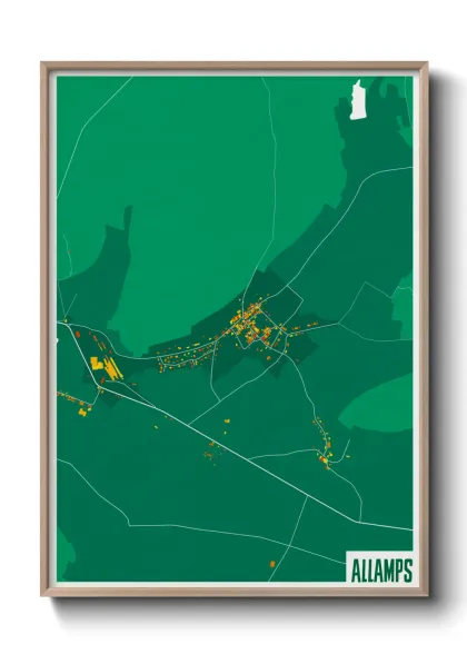 Une affiche de carte sur Allamps