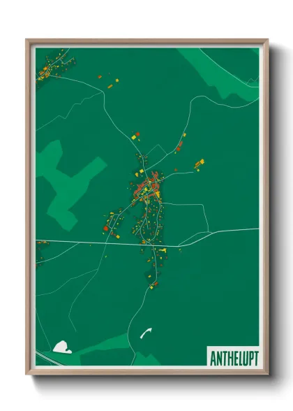 Une affiche de carte sur Anthelupt