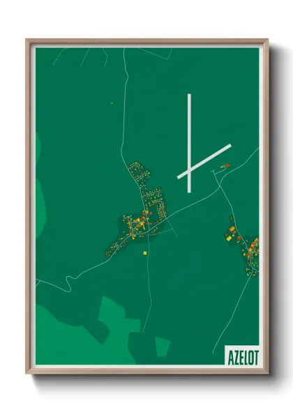 Une affiche de carte sur Azelot