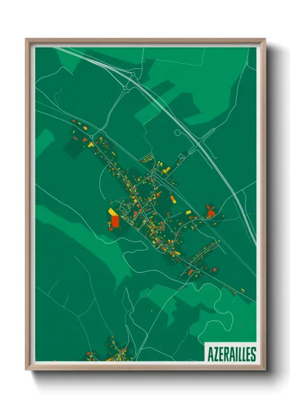 Une affiche de carte sur Azerailles