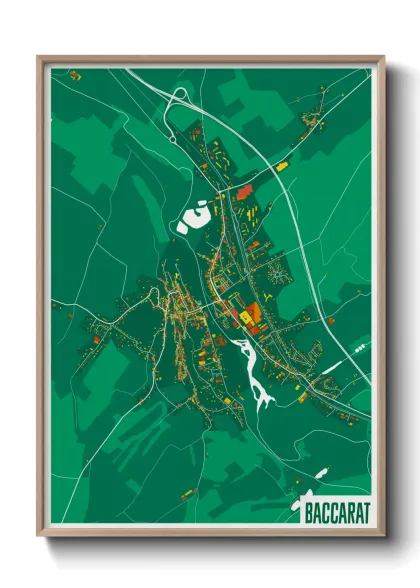 Une affiche de carte sur Baccarat