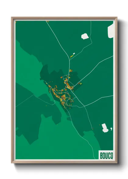Une affiche de carte sur Boucq