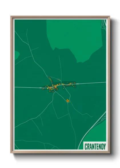 Une affiche de carte sur Crantenoy