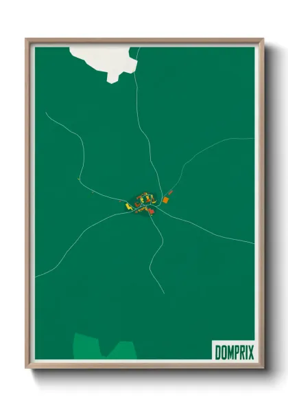 Une affiche de carte sur Domprix