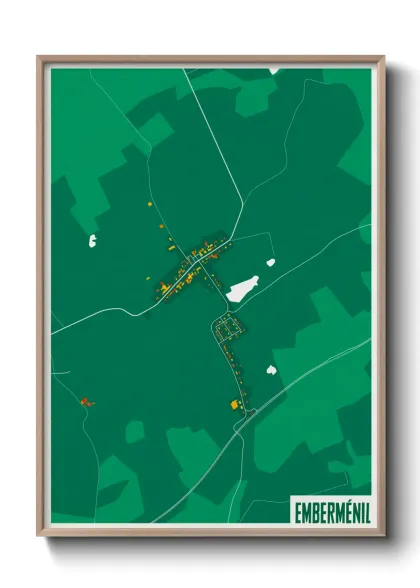Une affiche de carte sur Emberménil