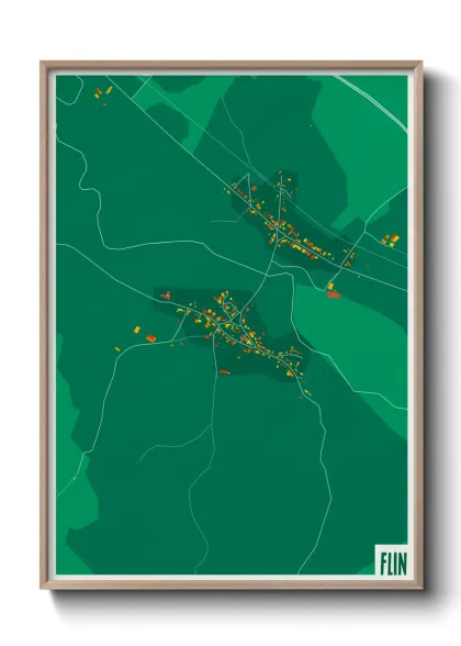 Une affiche de carte sur Flin