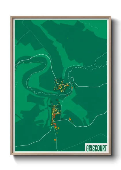 Une affiche de carte sur Griscourt