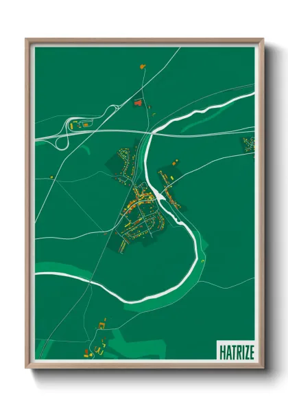 Une affiche de carte sur Hatrize