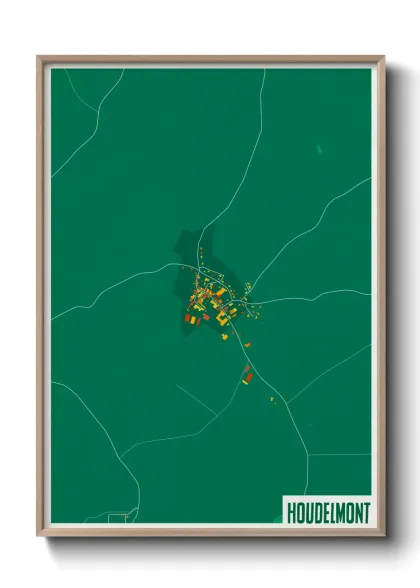 Une affiche de carte sur Houdelmont