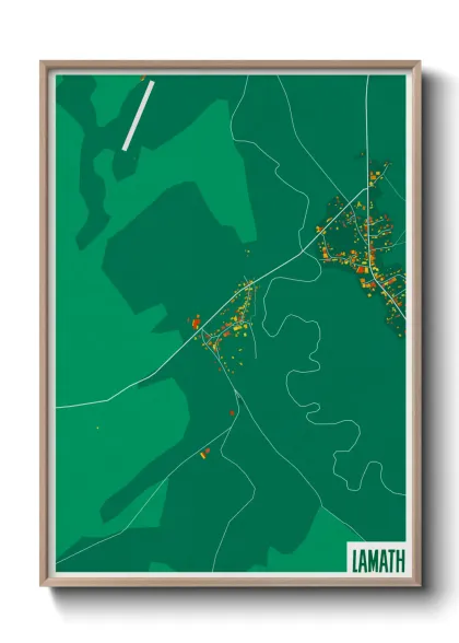 Une affiche de carte sur Lamath