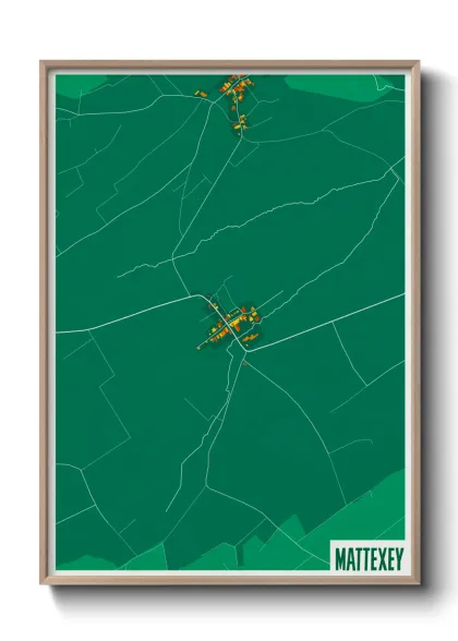 Une affiche de carte sur Mattexey