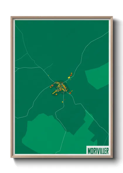 Une affiche de carte sur Moriviller
