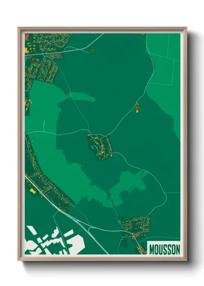 Une affiche de carte sur Mousson