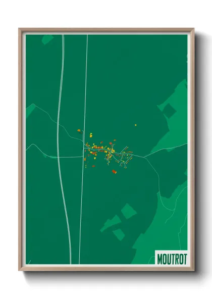 Une affiche de carte sur Moutrot