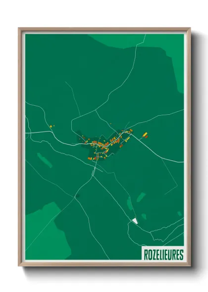 Une affiche de carte sur Rozelieures