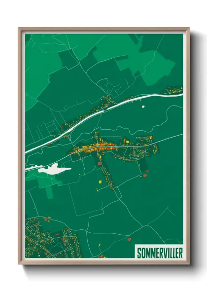 Une affiche de carte sur Sommerviller