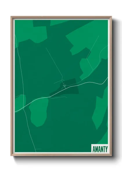 Une affiche de carte sur Amanty