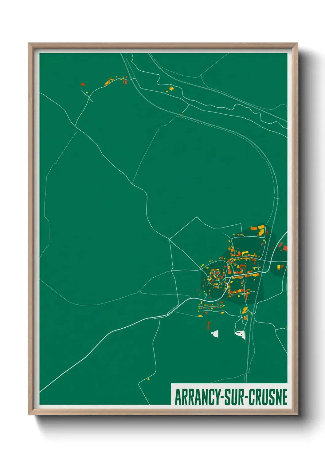 Un poster carteArrancy-sur-Crusne
