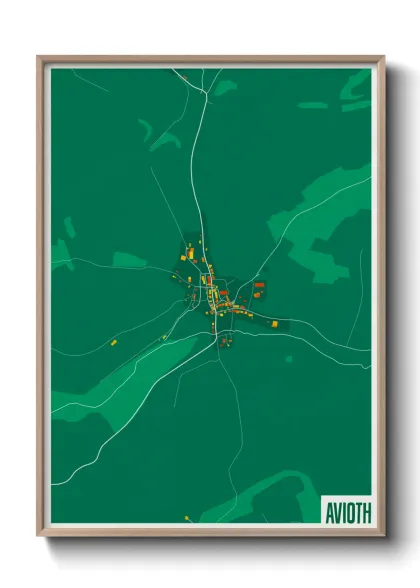 Une affiche de carte sur Avioth