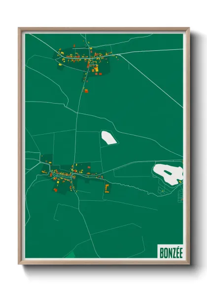 Une affiche de carte sur Bonzée