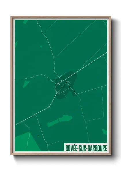 Une affiche de carte sur Bovée-sur-Barboure