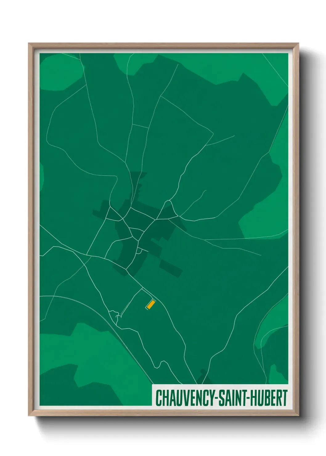 Un poster carteChauvency-Saint-Hubert