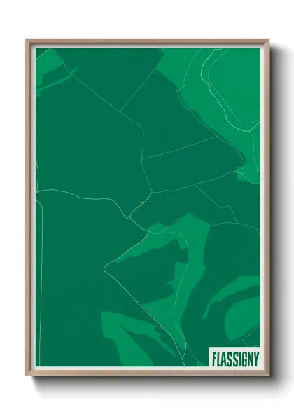 Une affiche de carte sur Flassigny