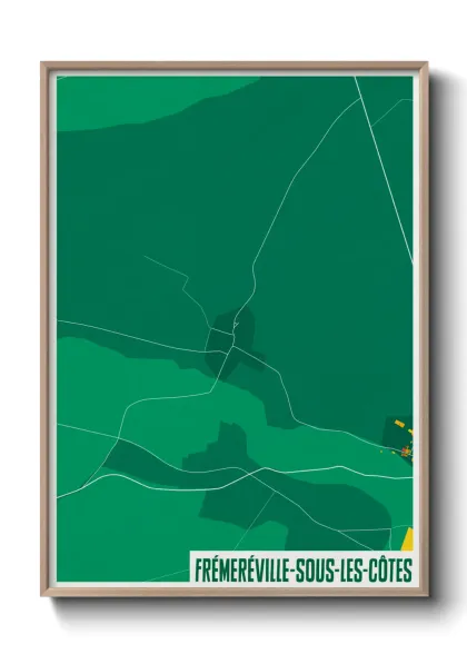 Une affiche de carte sur Frémeréville-sous-les-Côtes