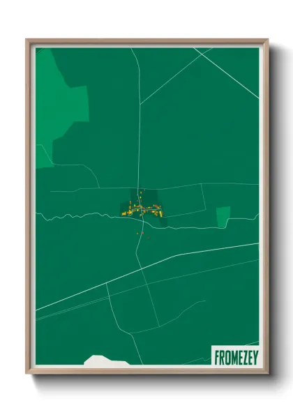 Une affiche de carte sur Fromezey