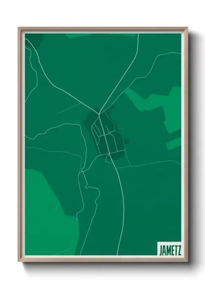 Une affiche de carte sur Jametz