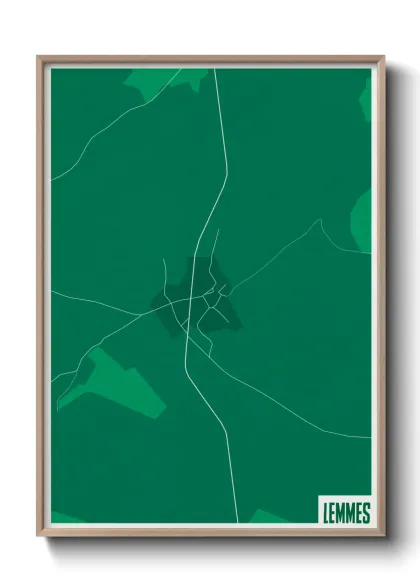 Une affiche de carte sur Lemmes