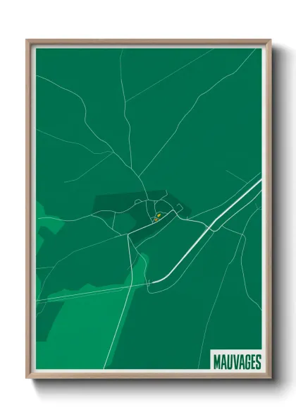 Une affiche de carte sur Mauvages